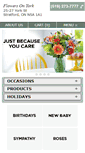 Mobile Screenshot of flowersonyork.com