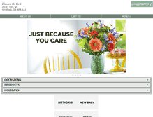 Tablet Screenshot of flowersonyork.com